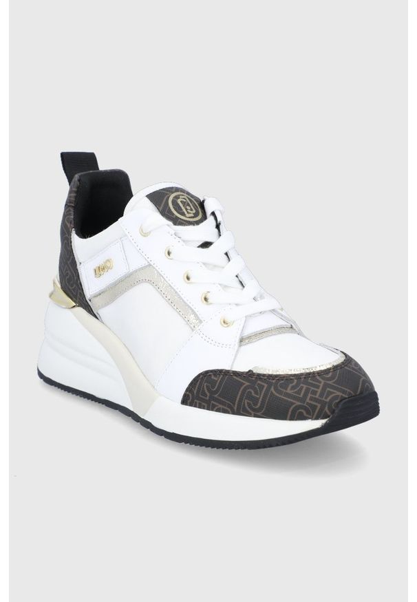 Liu Jo buty Alyssa 1 kolor biały. Zapięcie: sznurówki. Kolor: biały. Materiał: guma. Obcas: na platformie