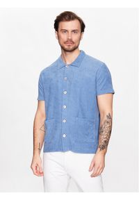 Oscar Jacobson Koszula 60206144 Niebieski Regular Fit. Kolor: niebieski. Materiał: bawełna #1