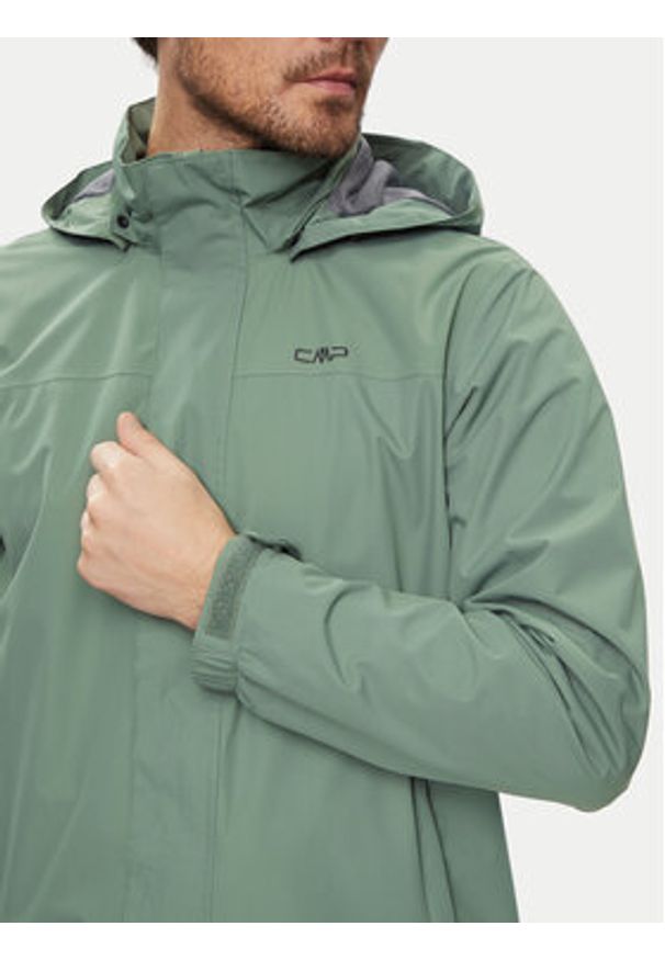CMP Kurtka przeciwdeszczowa 39X7367 Zielony Regular Fit. Kolor: zielony. Materiał: syntetyk
