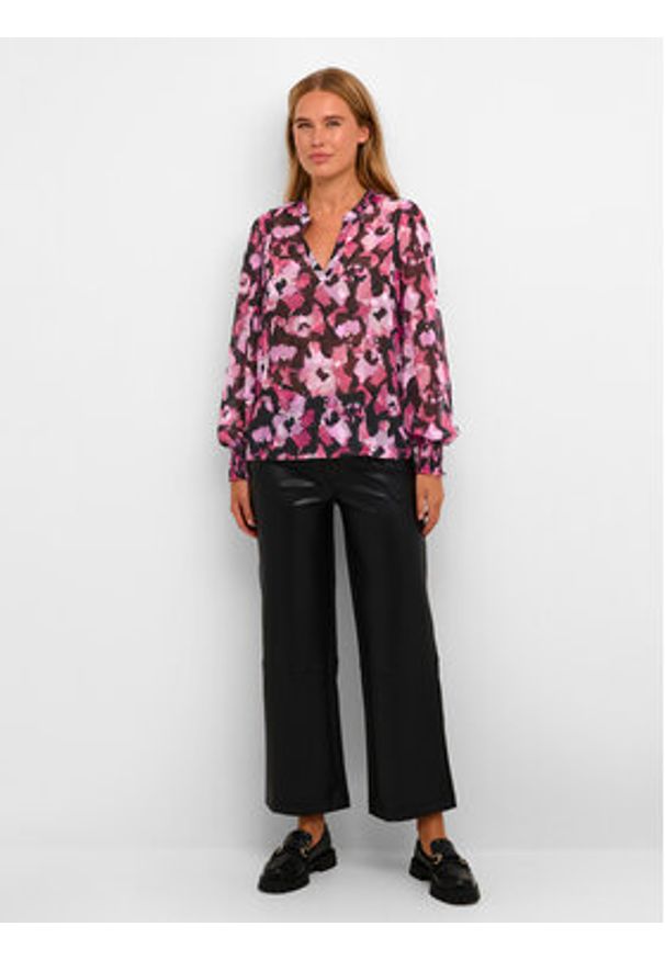 Kaffe Bluzka Amanda 10508154 Różowy Regular Fit. Kolor: różowy. Materiał: syntetyk