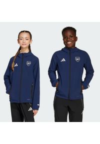 Adidas - Kurtka Arsenal Tiro 25 Competition Vis Tech Travel. Kolor: niebieski. Materiał: dresówka. Sport: piłka nożna