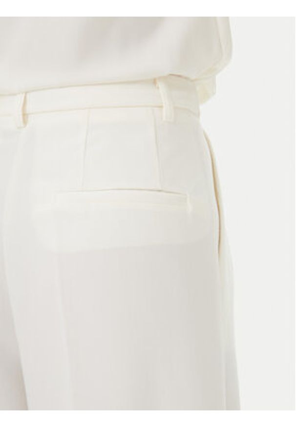 Rinascimento Spodnie palazzo CFC0123671003 Écru Regular Fit. Materiał: syntetyk