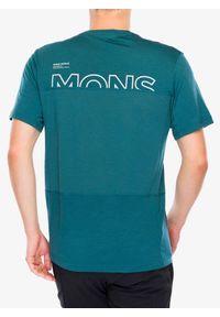 MONS ROYALE - Koszulka merino męska Mons Royale Tarn Merino Shift T-Shirt. Kolor: zielony. Sport: kolarstwo