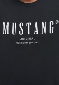 Mustang - MUSTANG ALEX C PRINT MĘSKI T-SHIRT KOSZULKA BLACK 1013802 4142. Wzór: nadruk #7