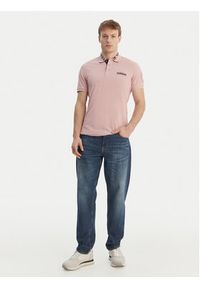 Napapijri Polo E-Amundsen NP0A4IN9 Różowy Regular Fit. Typ kołnierza: polo. Kolor: różowy. Materiał: bawełna #4
