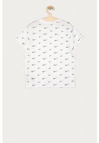 Nike Kids - T-shirt dziecięcy 128-170 cm. Okazja: na co dzień. Kolor: biały. Materiał: dzianina. Styl: casual #2