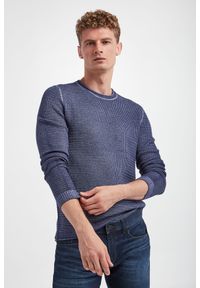 Sweter męski wełniany JOOP!. Materiał: wełna. Wzór: prążki