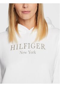 TOMMY HILFIGER - Tommy Hilfiger Bluza Foil WW0WW37181 Biały Regular Fit. Kolor: biały. Materiał: bawełna #3