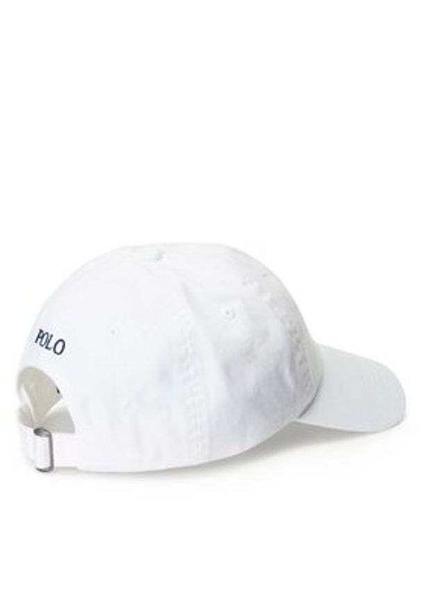 Polo Ralph Lauren Czapka z daszkiem 211912843018 Biały. Kolor: biały. Materiał: bawełna