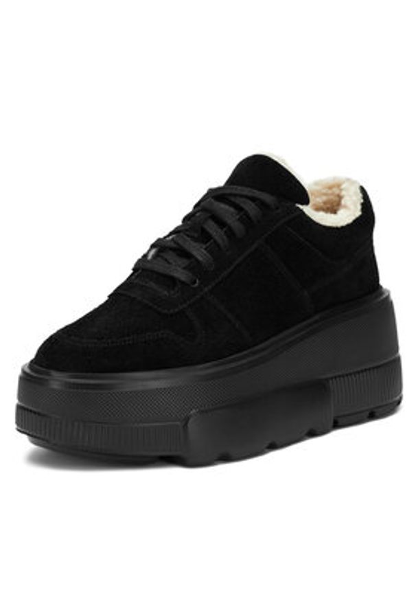 Badura Sneakersy CASI-01W1-006 Czarny. Kolor: czarny. Materiał: zamsz, skóra