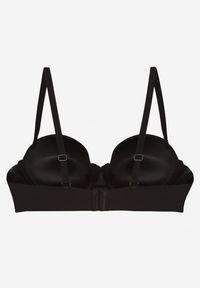 Born2be - Czarny Gładki Biustonosz Balkonetka Dalilin. Kolor: czarny. Wzór: gładki #6