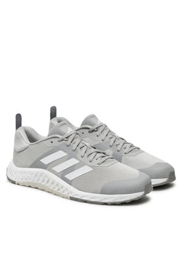 Adidas - adidas Buty na siłownię Everyset HP3263 Szary. Kolor: szary. Materiał: materiał. Sport: fitness