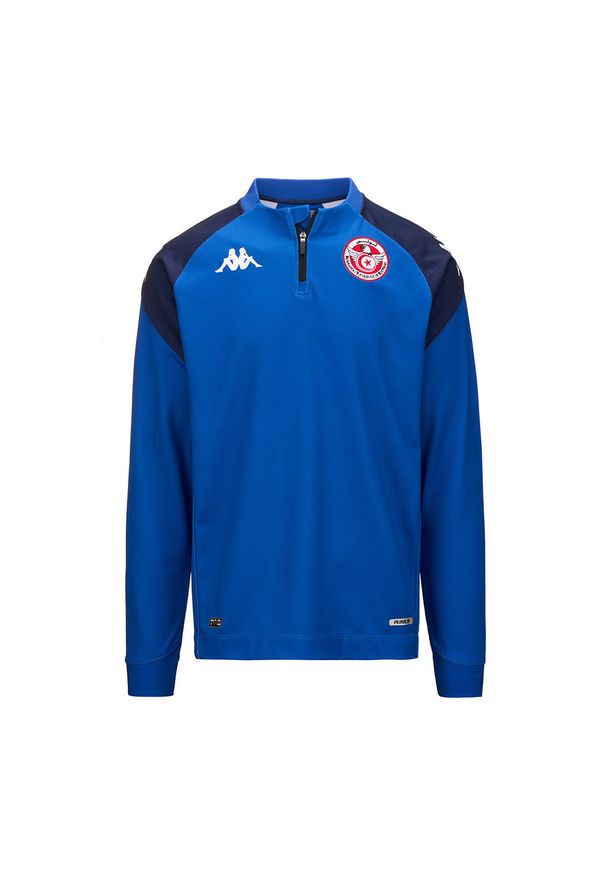 Kappa - Treningowy top Tunisie Ablas Pro 7 2024. Kolor: niebieski. Sport: piłka nożna