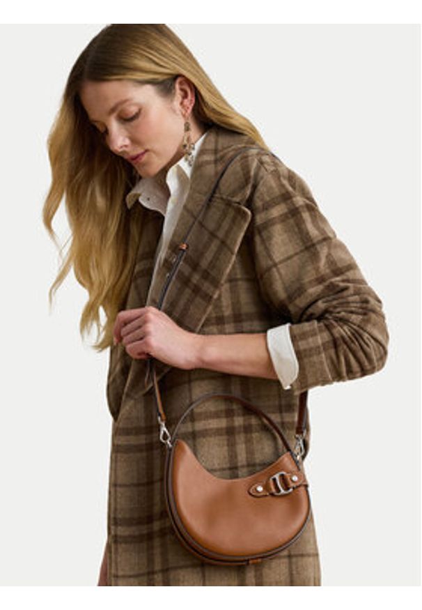 Lauren Ralph Lauren - LAUREN RALPH LAUREN Torebka 431980159001 Brązowy. Kolor: brązowy. Materiał: skórzane