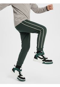 Sinsay - Spodnie jogger - zielony. Kolor: zielony #1
