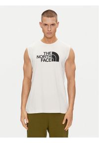 The North Face Tank top Easy NF0A87R2 Biały Regular Fit. Kolor: biały. Materiał: bawełna