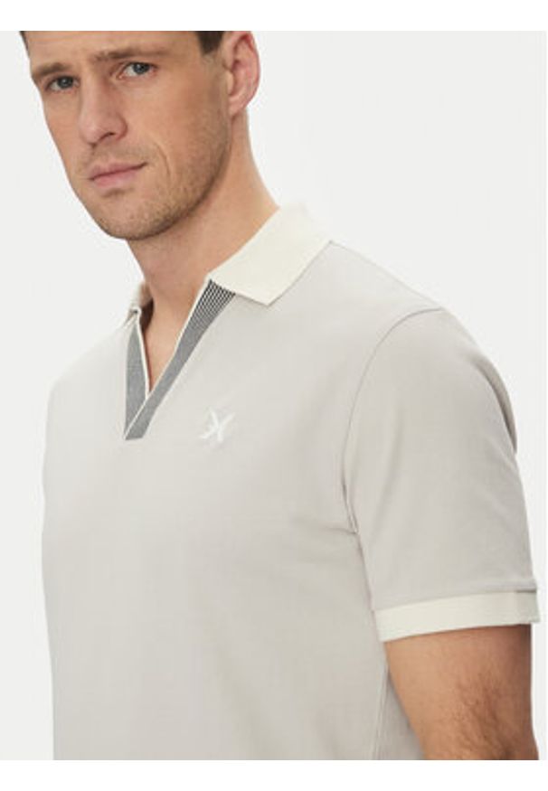 Richmond X Polo UMP25168PO Szary Regular Fit. Typ kołnierza: polo. Kolor: szary. Materiał: bawełna