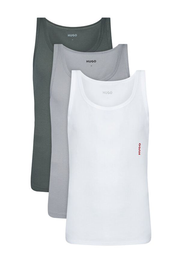 Hugo - HUGO Komplet tank topów 50545681 Kolorowy Slim Fit. Materiał: bawełna. Wzór: kolorowy