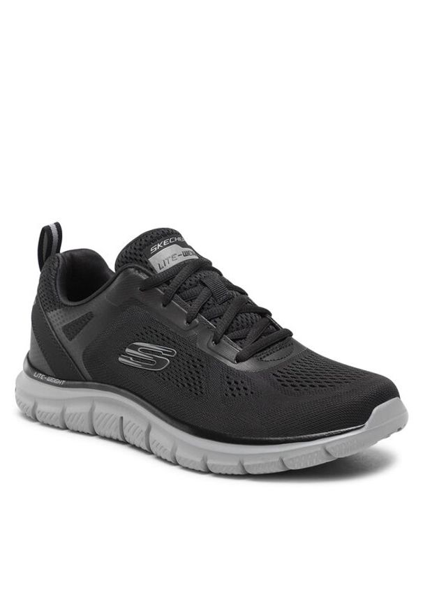 skechers - Skechers Sneakersy Track Broader 232698/BKCC Czarny. Kolor: czarny. Materiał: materiał