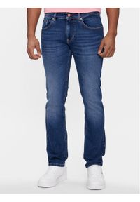 Tommy Jeans Jeansy Scanton DM0DM18139 Granatowy Slim Fit. Kolor: niebieski