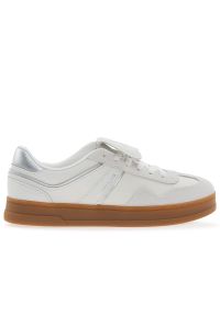 Buty Tommy Jeans The Greenwich EN0EN02715-0I0 - białe. Zapięcie: sznurówki. Kolor: biały. Materiał: guma, poliester, zamsz, skóra, tkanina. Szerokość cholewki: normalna. Sezon: lato