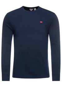 Levi's® Longsleeve Original Logo Tee 72848-0001 Granatowy Regular Fit. Kolor: niebieski. Materiał: bawełna. Długość rękawa: długi rękaw