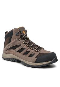 columbia - Columbia Trekkingi Crestwood Mid Waterproof BM5371 Brązowy. Kolor: brązowy. Materiał: zamsz, skóra. Sport: turystyka piesza #5