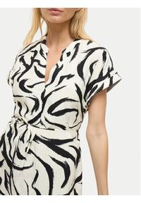 Vila Sukienka codzienna Clo 14101673 Beżowy Regular Fit. Okazja: na co dzień. Kolor: beżowy. Materiał: wiskoza. Typ sukienki: proste. Styl: casual