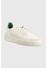 Lacoste sneakersy skórzane G80 Club Leather Tonal Trainers kolor beżowy 45SMA0028. Nosek buta: okrągły. Zapięcie: sznurówki. Kolor: beżowy. Materiał: skóra #4
