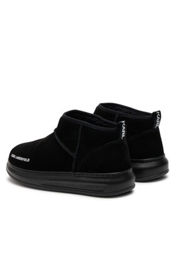 Karl Lagerfeld - KARL LAGERFELD Botki KL44522 Czarny. Kolor: czarny. Materiał: zamsz, skóra