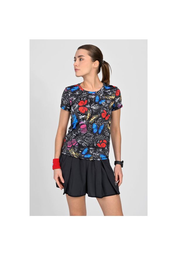 NESSI SPORTSWEAR - Koszulka z kieszonkami sportowa damska Nessi Sportswear. Kolor: czarny