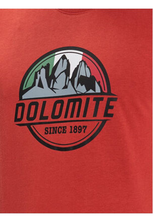 Dolomite T-Shirt 296160-1408 Pomarańczowy Regular Fit. Kolor: pomarańczowy. Materiał: bawełna