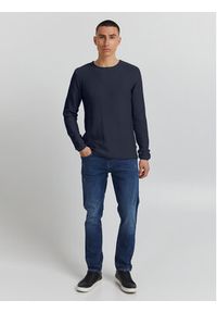 !SOLID - Solid Sweter 21104152 Granatowy Regular Fit. Kolor: niebieski. Materiał: bawełna