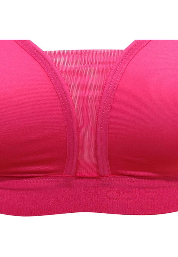 Biustonosz sportowy Odlo Padded High Sports. Kolor: różowy. Materiał: poliamid, elastan
