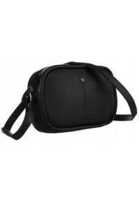 Listonoszka skórzana Peterson PTN TOR-307-SNC czarna. Kolor: czarny. Materiał: skóra. Wzór: gładki #1