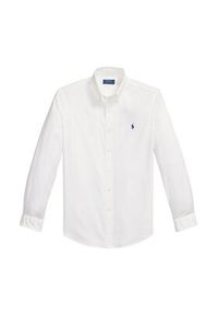 Polo Ralph Lauren Koszula 710B20512003 Biały Custom Fit. Typ kołnierza: polo. Kolor: biały. Materiał: bawełna #5