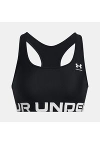Stanik sportowy damski treningowy Under Armour biustonosz sportowy. Kolor: czarny. Sport: fitness