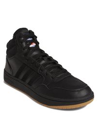 Adidas - adidas Sneakersy Hoops 3.0 Mid Classic Vintage Shoes GY4745 Czarny. Kolor: czarny. Materiał: materiał