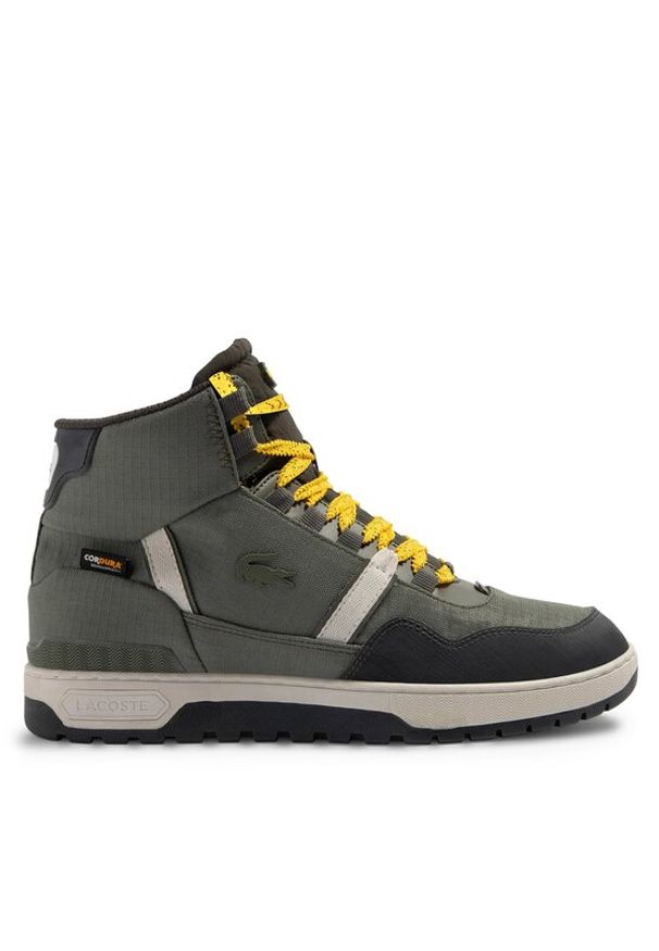 Lacoste Sneakersy T-Clip Winter Mid 746SMA0086 Khaki. Kolor: brązowy