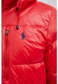 Polo Ralph Lauren Kurtka puchowa 710849776003 męska kolor czerwony zimowa. Typ kołnierza: polo. Kolor: czerwony. Materiał: puch. Sezon: zima #3