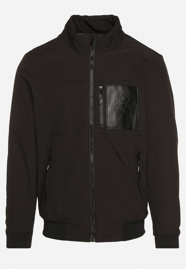 Born2be - Czarna Kurtka Przejściowa ze Ściągaczami Zapinana na Suwak Neveale. Okazja: na co dzień. Kolor: czarny. Materiał: materiał. Długość rękawa: długi rękaw. Długość: długie. Styl: casual, elegancki