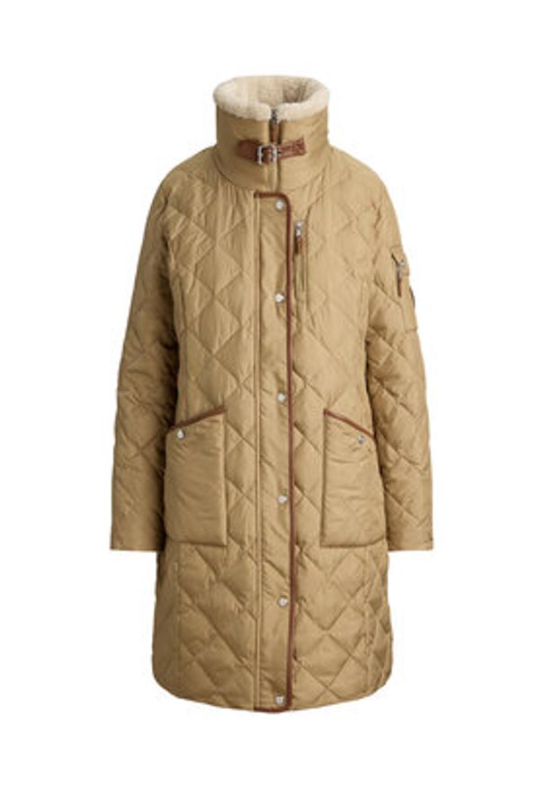 Lauren Ralph Lauren - LAUREN RALPH LAUREN Kurtka puchowa 297P04107001 Beżowy Regular Fit. Kolor: beżowy. Materiał: syntetyk