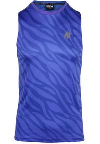 GORILLA WEAR - Tank top fitness męski Gorilla Wear USA Washington bez rękawów. Kolor: niebieski. Długość rękawa: bez rękawów. Styl: sportowy