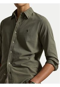 Polo Ralph Lauren Koszula 710654408504 Khaki Regular Fit. Typ kołnierza: polo. Kolor: brązowy. Materiał: bawełna #7