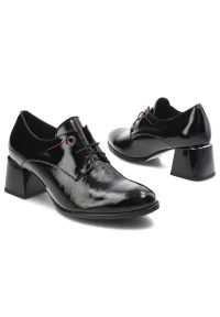 Czarne Botki Damskie Lemar Wygodne Modne Obuwie. Okazja: na co dzień. Kolor: czarny. Materiał: materiał, skóra, lakier. Szerokość cholewki: normalna. Styl: casual #5