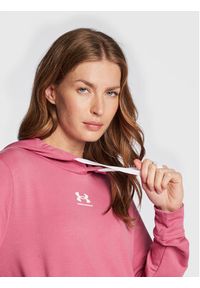 Under Armour Bluza Ua Rival Terry 1369855 Różowy Regular Fit. Kolor: różowy. Materiał: syntetyk #4