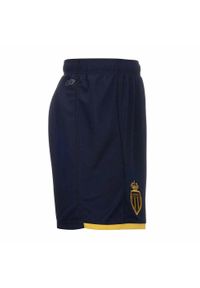 Kappa - Szorty AS Monaco Kombat Ryder 2023/24. Kolor: czarny, żółty, wielokolorowy. Sport: piłka nożna