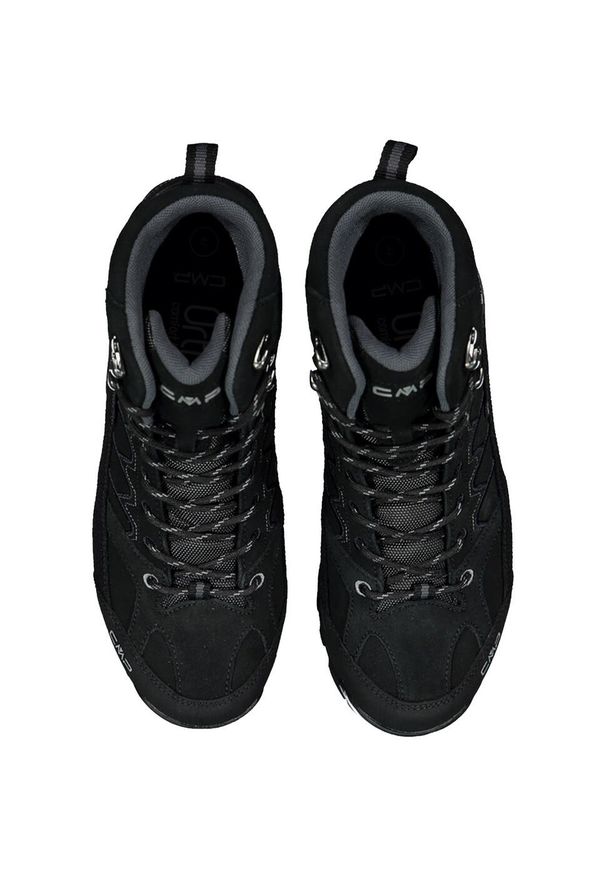Buty trekkingowe męskie CMP Moon Mid WP. Kolor: czarny. Materiał: guma, skóra, zamsz, materiał, syntetyk
