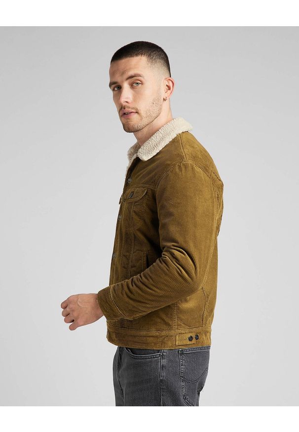 Lee - LEE SHERPA JACKET MĘSKA KURTKA PRZEJŚCIOWA TUMBLEWEED L87AQEDH 112321555