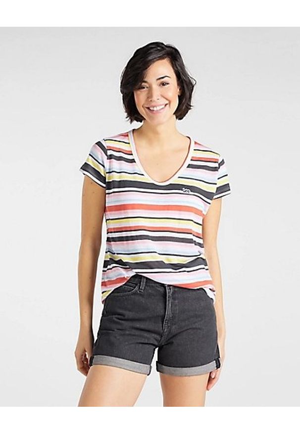 Lee - DAMSKI T-SHIRT LEE SCOOP NECK TEE RELAXED FIT L41IESNL 112108988